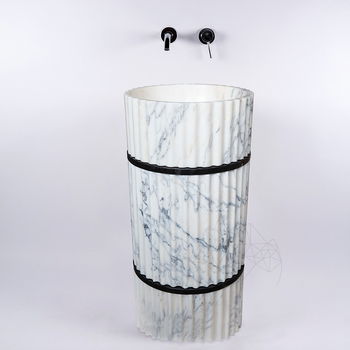 Chiuveta Tao Arabescato Riflata, 42 x 85 cm, PIATRAONLINE