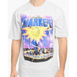 Market T-Shirt Tornado With Maxi Front Print Gray
