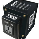 transformator de tensiune, convertor de la 220v la 110v, nereversibil 2000va 2000w, ted electric ted002259, TED Electric