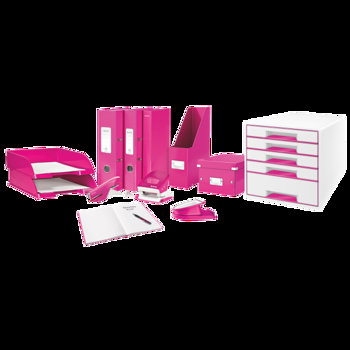 Cutie pentru DVD-uri, roz, LEITZ Click & Store, LEITZ