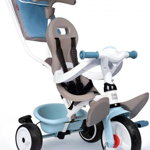 Tricicleta Smoby Baby Balade, cu roti silentioase, bleu