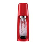 Aparat sifon Spirit SodaStream, 1 L, sticla cu capac, butelie inox, Red, SodaStream