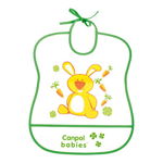 Baveta moale Canpol Babies impermeabila cu buzunar Cute Animals 2919, CANPOL