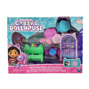 Set de joaca, Camera de muzica a lui Daniel James Catnip, Gabby's Dollhouse, 20133094, Gabby's Dollhouse
