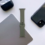 Curea silicon Tech-Protect Icon V2 compatibila cu Apple Watch 4/5/6/7/8/SE/Ultra 42/44/45/49mm Army Green, TECH-PROTECT