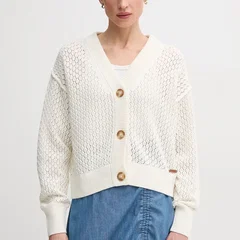 Pepe Jeans cardigan din bumbac OLGA CARDIGAN femei, culoarea bej, PL702281, Pepe Jeans