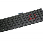 Tastatura verde HP Pavilion 15 AB iluminata layout UK fara rama enter mare, HP