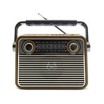 Radio Portabil Klausstech, 5w, Fm/am/sw, Mp3 Player, Conectivitate Bluetooth, Aux In, Port Usb, Slot Sd Card, Design Retro, KlaussTech