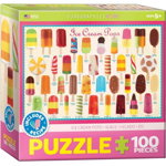 Puzzle 100 piese Ice Cream Pops, Diverse