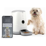 Dispenser pentru hrana smart PETONEER Nutri Vision pentru animale, 3.7L, Camera 720p, WiFi, Control aplicatie, Alb, PETONEER