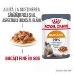 Royal Canin Hair&Skin Care Adult hrana umeda pisica, piele si blana (in sos), 85 g, Royal Canin