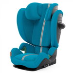 Scaun auto copii Cybex Solution G i-Fix, reglabil, cu protectie laterala, albastru deschis, 15-50 kg