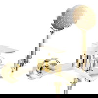 Baterie pentru cada cu para Rea Bloom Auriu Lucios cu alb Lucios, Rea Baterie pentru cada cu para Rea Bloom Auriu Lucios cu alb Lucios, Rea