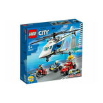 LEGO - Set de joaca Urmarire cu elicopterul politiei , ® City, Multicolor