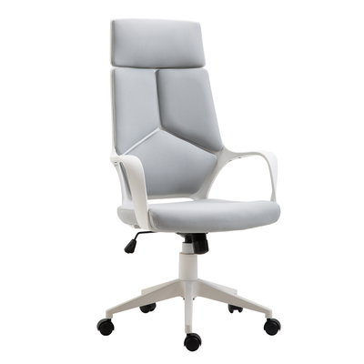 HomCom Scaun Ergonomic de Birou cu Spătar Înalt Reglabil 63x63x117-127cm Negru | Aosom Romania, HOMCOM