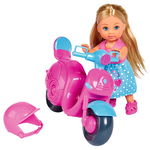 Papusa Simba Evi Love Scooter 12 cm cu scuter, Simba