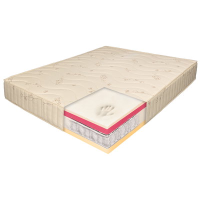 Saltea pat Ortopedica, Ortopedicus, Hotel Range, 200 x 160 x 26 cm, arcuri pocket, memory HD, bumbac BIO
