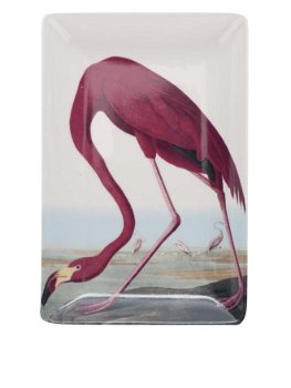 Farfurie pentru aperitiv crem cu imprimeu flamingo Magpie Birds, Magpie