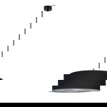 Lustră Bulb Attack Tres, ⌀ 45 cm, negru - argintiu