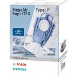 Set 4 Saci Filtru Lana +1 Filtru MegaAir SuperTEX Pentru Aspirator VS08 255g Alb, Siemens