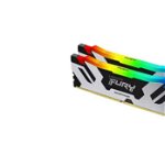 Memorie RAM Kingston, DIMM, DDR5, 32GB, 7200MHz, CL38, 1.35V, FURY Renegade White, RGB, Kit of 2, Kingston