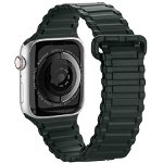 Dux Ducis Dux Ducis Strap (Armor Version) pasek Apple Watch SE, 8, 7, 6, 5, 4, 3, 2, 1 (41, 40, 38 mm) silikonowa magnetyczna opaska bransoleta zielony, Dux Ducis