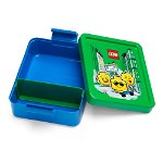 Cutie pentru gustare cu capac verde LEGO® Iconic, albastru, LEGO®