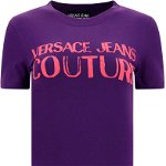 Versace Jeans Couture Logo Glitter T-Shirt VIOLET
