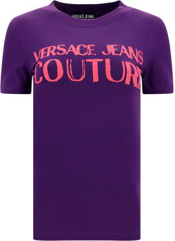 Versace Jeans Couture Logo Glitter T-Shirt VIOLET