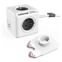Priză 13 cm PowerCube Extended USB – Cubenest, Cubenest