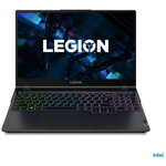 Laptop Lenovo Legion 5 15ITH6, Intel Core i7-11800, 15.6 inch FHD, 8GB RAM, 512GB SSD, nVidia RTX 3050 Ti 4GB, Windows 11 Home, Albastru-Negru