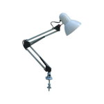 Lampa de birou metalica alba, 1 bec max 60W, dulie E27, Horoz Electric, Horoz Electric