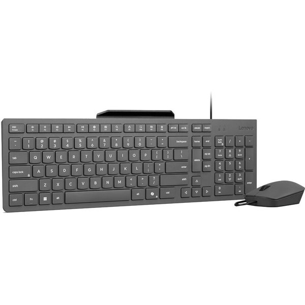Kit tastatura si mouse USB-A Wired Combo US English GX31R09775 Negru, Lenovo