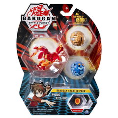 Spin Master - Set figurine Pyrus Nillious , Bakugan , Pachet de start