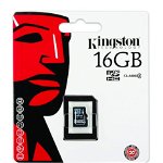 Card de memorie Kingston MicroSDHC, 16GB, Class 4