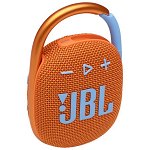 Boxa portabila JBL, Clip 4, Bluetooth, Portocalie, JBL