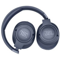 Casti audio wireless over-ear JBL Tune 710BT, Bluetooth, Baterie 50H, Pure Bass Sound, Microfon, Albastru