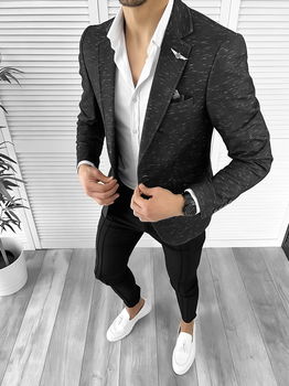 Tinuta barbati smart casual Pantaloni + Camasa + Sacou 10190