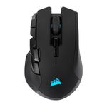 Mouse wireless gaming Corsair Ironclaw RGB, senzor optic 18000DPI, Bluetooth&2.4Ghz, Negru