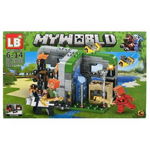 Set de constructie LB Plus - My World of Minecraft 4 in 1 - 214 piese