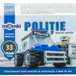 Nou! Set de constructie Momki Vehicul politie MKDR23101, 33 piese (Multicolor)