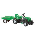 Tractor cu pedale si Remorca verde 52x144x45 cm, Dolu