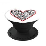 Suport Stand Adeziv Popsockets Cross My Heart by Keith Haring P101540 (Multicolor)