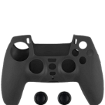 Husa Din Silicon Pentru Controller Si Thumb Grips Spartan Gear Negru PS5