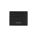 Giorgio Armani GIORGIO ARMANI CALF LEATHER CREDIT CARD HOLDER SMALLLEATHERGOODS Black, Giorgio Armani