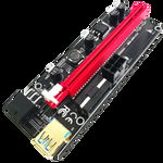 PCI-E RISER card dedicat mining. Versiunea 009S compatibil PCI-E Express 1X-16X cablu USB 3.0, Risers