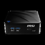 Sistem Mini PC MSI Cubi N 8GL-073EU cu procesor Intel® Celeron® N4000 pana la 2.60GHz, 4GB DDR4, 64GB SSD, Intel® UHD Graphics 600, Microsoft Windows 10 Pro, Black