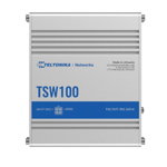 Switch neadministrat Teltonika TSW100, 4 porturi PoE, Gigabit Ethernet, metalic, 95x115x32mm