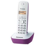 Telefon DECT Panasonic alb/violet, KX-TG1611FXF, Panasonic