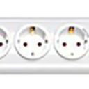 Prelungitor Brennenstuhl Primera Tec 7 prize cu intrerupator protectie copii 2m Alb